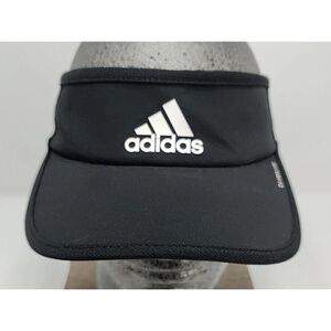 Adidas Climate Black‎ Poly/Spandex Blend Strapback Golf Visor Adult OSFA